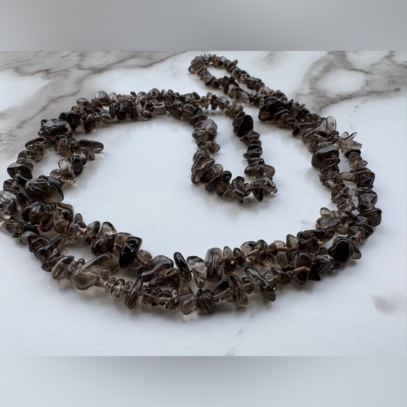 Elegant Brown Beaded Necklace - Picture 8 of 11